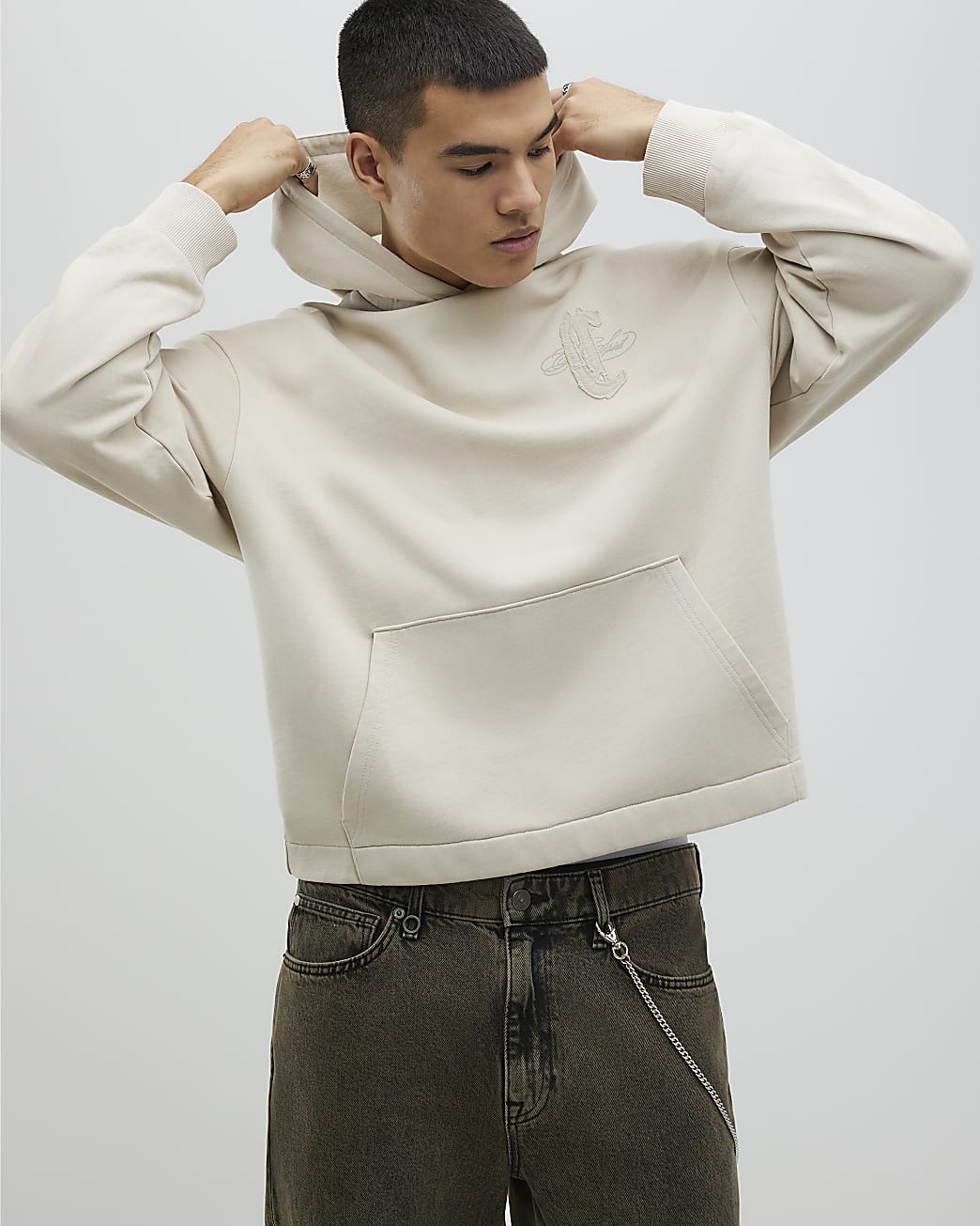 Oversize Hoodie Beige